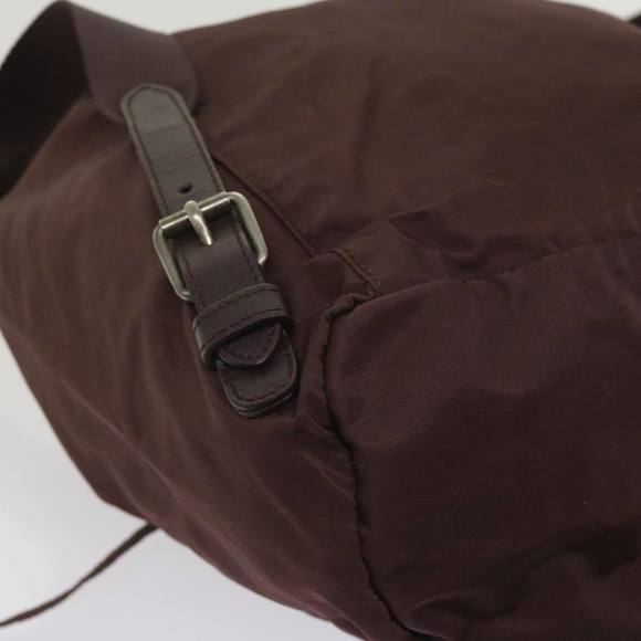PRADA Backpack Nylon Wine Red Auth bs11789 - Picture 9 of 16